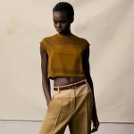 Maillon Torsade belt buckle & Bandana leather strap 24 mm - Image 3